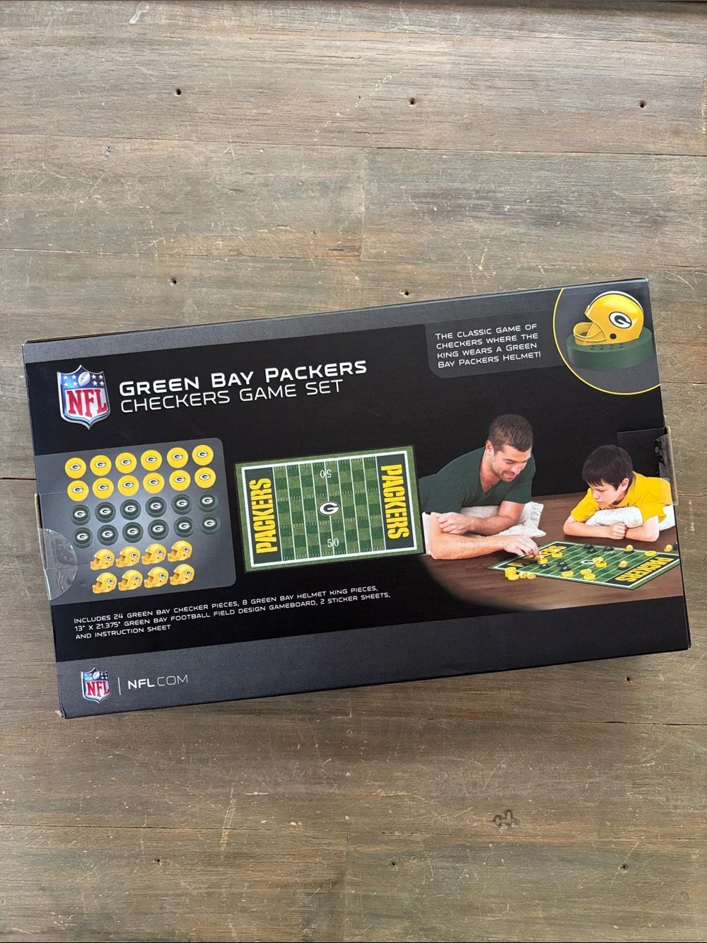 NFL Green Bay Packers checkers game set